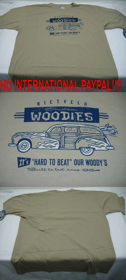 Nueva Camiseta Para Hombres Rick RIETVELD EE. UU. GRANDE Personalizada Woodie Surf Últimas Unidades Foto 1 de 1