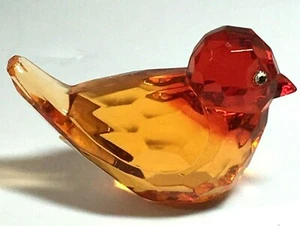 GANZ Crystal Expressions Itty Birdie orange-roter Kopf Acryl 2,5 in "Feuer" - Bild 1 von 5