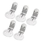 Blank Shoe Clips 32mm x 19.5mm Stainless Steel for DIY Crafts Silver Tone 20 Pcs