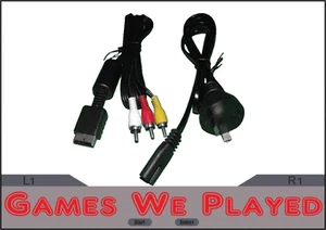 Playstation 1 PS1 AV Cables and Power Cord Lead *Brand New Aftermarket - Picture 1 of 1