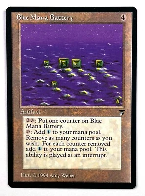 MTG Legends Blue Mana Battery - * Excellent Near Mint condition * NM - Image 1 of 2