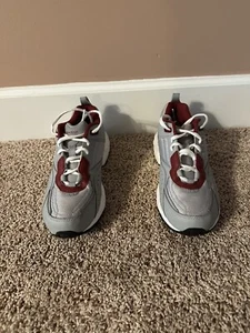 Women's Reebok Athletic Shoes Gray/Silver/Burgundy Size 7 M - NWOT - Picture 1 of 5