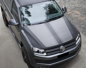 Graphic Bonnet Racing Stripe Car Sticker For VW AMAROK Hood Cover Vinyl Decals - Picture 1 of 4