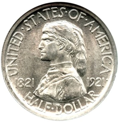 1921 Missouri Silver Commemorative 50C, NGC MS65 - Image 1 of 3