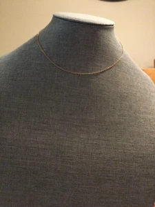 10 K Yellow Gold Chain Necklace 16 in. - Picture 1 of 10