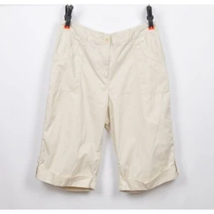 J. Jill Genuine Fit at the Waist Beige Khaki Bermuda Shorts Cropped Women's 10 - Picture 1 of 11