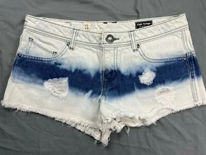 Volcom High Voltage Cut Off Destroyed Denim Jean Shorts Shorts. Juniors 5, GUC!! - Picture 1 of 5