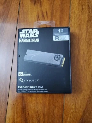 Seagate Beskar Ingot Drive SE FireCuda PCIe Gen4 NVMe SSD 1TB ZP1000GM3A033 - Image 1 of 2