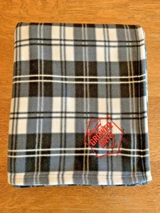 Budweiser Grower Days Black White Plaid Fleece Throw Blanket Anheuser Busch - Picture 1 of 7