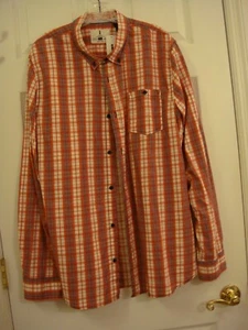 Men's Jeans By Buffalo Red Plaid Long Sleeve Shirt Size XXL NEW - Picture 1 of 7