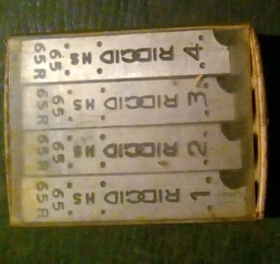 RIDGID HS 65r Set of 4 pipe threading bits - Image 1 of 4