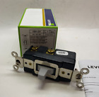 Leviton 1081-Gy 3A 24V Momentary Contact Toggle Switch - 3 Position - Gray -