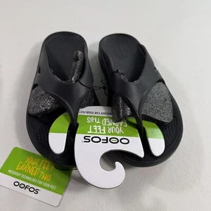 OOFOS OOriginal Recovery Sandalen Unisex Schwarz OOfoam M7 W9 - Bild 1 von 8