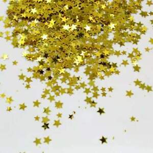 2K Gold Star Sprinkle Confetti Wedding Birthday Festival Party Table Decoration