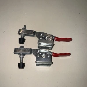 Red Toggle Clamp GH-201A 201-B Quick Release Metal Horizontal Hand Tool - Picture 1 of 1