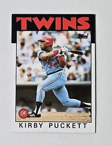Tarjeta de béisbol Kirby Puckett - 1986 Topps # 329 - Minnesota Twins - Imagen 1 de 2