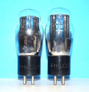 80 Philco Hänge Filament Radio Audio Vakuum 2 Röhren Ventile geprüft ST Form 280 - Bild 1 von 3