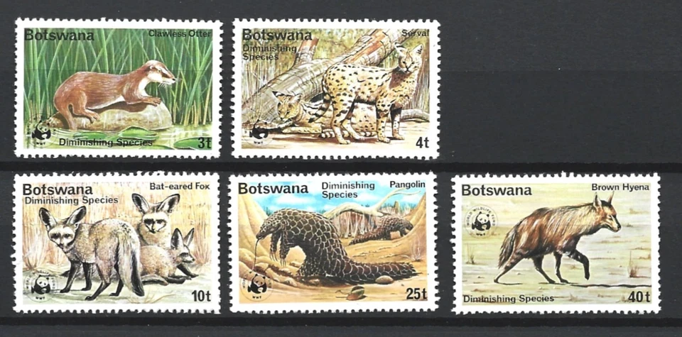 BOTSWANA WWF ENDANGERED SPECIES Complete Set 1977 - Image 1 of 1