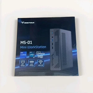 MINISFORUM MS-01 S1290 Mini Gaming PC, Barebone |0+0|, i9-12900H | Thunderbolt 4 - Picture 1 of 6