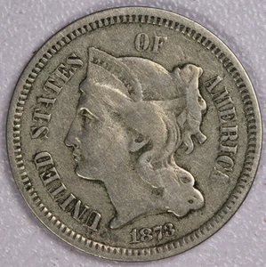 1873 3c Nickel offen 3 - sehr schön - Bild 1 von 2