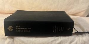 ESV Reformation Study Bible, Black Genuine Leather by Sproul 2015 EXCELLENT - Picture 1 of 16