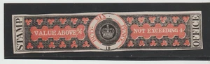 Great Britain 6d Imperf Duty Revenue Stamp Reprint made in the US Printed Labels - Picture 1 of 2
