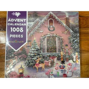 Rompecabezas Calendario de Adviento 1008 Piezas Vacaciones Navidad Invierno Nuevo Precintado - Imagen 1 de 5