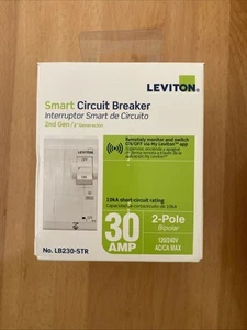 2nd Gen 2-Pole 30 Amp Smart Circuit Breaker w/Remote Control, Standard and - Picture 1 of 1