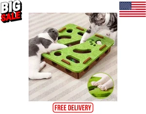 Katze Puzzle Labyrinth Spielzeug Filzbox mit Glockenball interaktives Spielset Haustierbedarf - Bild 1 von 8