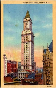 U S Custom House Tower Boston Massachusettes edificio più alto del New England - Foto 1 di 2