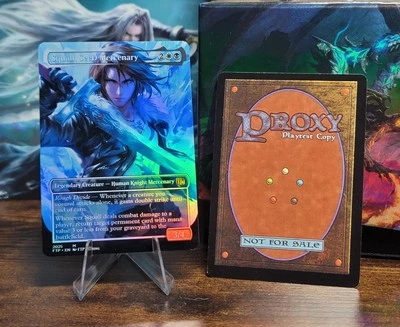 Squall SeeD Mercenary Foil Borderless Playtest Card Mtg Final Fantasy - Image 1 of 3