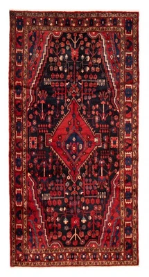 Traditional Vintage Hand-Knotted Area Rug 4'8" x 9'2" Oriental Wool Carpet - Image 1 of 4