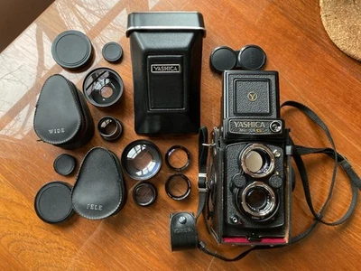 [EXC+] Yashica Mat-124G TLR Camera WORKING METER 80/3.5 — Close/Tele/Wide, Case - Image 1 of 4