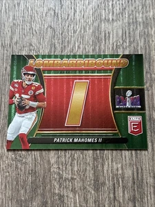 2024 Donruss Elite PATRICK MAHOMES II Lombardibound Green “I” #16 KC Chiefs SSP - Picture 1 of 10