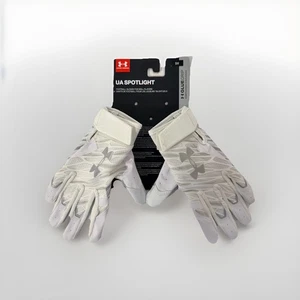 Under Armour Spotlight Ultra GG Football Gloves White Adult Small MSRP $45.00 - Picture 1 of 6