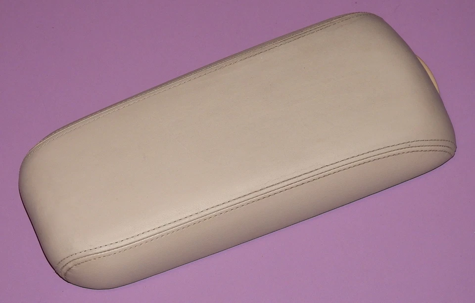 1996-2002 Cadillac Eldorado OEM Center Console Arm Rest Leather Lid Cover BEIGE - Image 1 of 4