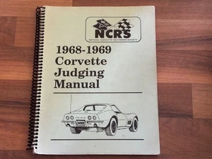 1968-1969 NCRS CORVETTE Judging Manual Guide_National Corvette Restorers_NICE! - Picture 1 of 6