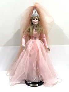Vintage Danbury Mint FAIRY GOD MOTHER of Cinderella 27" Porcelain Doll Pink - Picture 1 of 8
