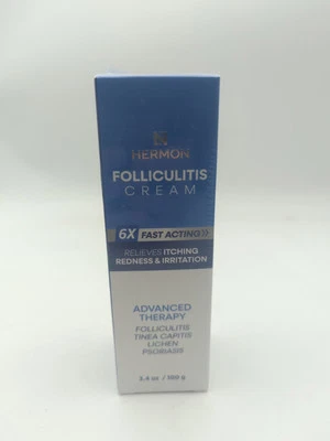 HERMON Folliculitis Treatment Cream: Effective Treatment for Folliculitis Scalp 3.4 Oz