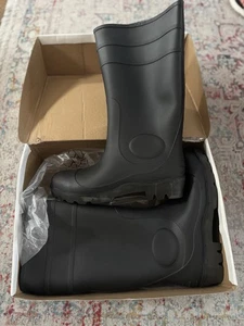 Mens Safety Wellingtons New Wellies Rain Mucker Steel Toe Caps Work Riding Boots - Picture 1 of 6