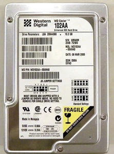 WD 10.2Gb Caviar IDE/PATA Internal 3.5" WD102AA Hard Drive HDD 286/386/486/586 - Picture 1 of 4