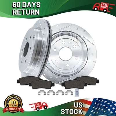 13.03 inch Rear Brake Pads and Rotors Fit for CHEVROLET TRAVERSE 2009 - 2017 Foto 1 de 4