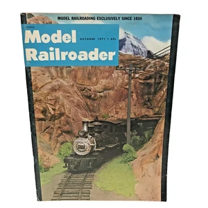 Model Railroader Magazine Back Issue October 1971 Wolf Creek Station Blacklight - Picture 1 of 12