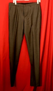 J. Lindeberg Paulie Herren Slim Fit Anzughose Braun Grau Wolle EUR 46 x 34" Neu mit Etikett - Bild 1 von 6