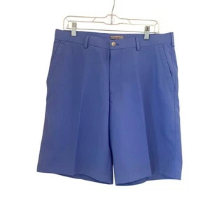 Peter Millar Salem Performance feuchtigkeitsableitende Golf Crown Shorts blau lila Herren Größe 34 - Bild 1 von 10