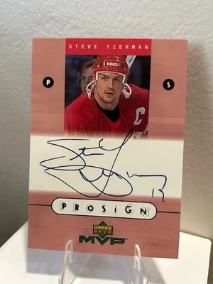 Steve Yzerman 2004-05 SP Authentic Prosign MVP Autograph Buybacks #SY - Image 1 of 4
