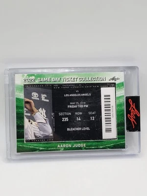 2022 Leaf Game Day Ticket Aaron Judge Vs Los Angeles Angeles TC-1 - Image 1 of 2