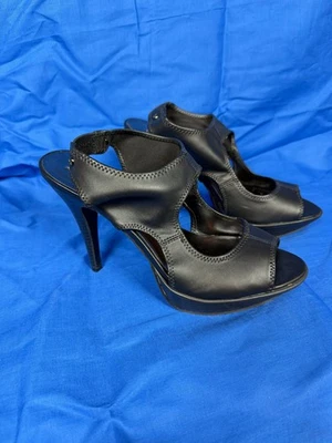 Zapatos para mujer SIMPLY VERA VERA WANG negros de tacón alto punta abierta talla 10 Foto 1 de 4