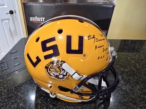 BILLY CANNON SIGNED LSU TIGERS FULL SIZE HELMET w/HEISMAN 1959 - JSA Hall Fame - Picture 1 of 10