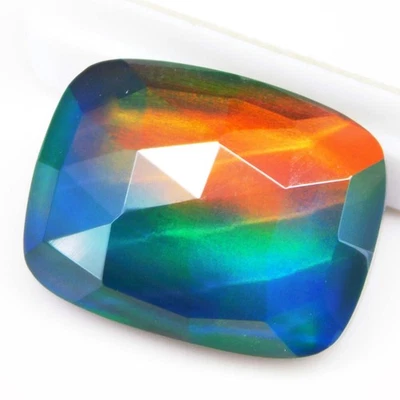 AWESOME 14.65 Ct Natural Play Of Color FIRE Opal Rose Cut CERTIFIED Gemstone - Image 1 of 4